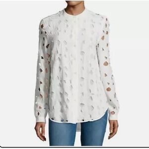 🌟 Equipment cutout silk top size small